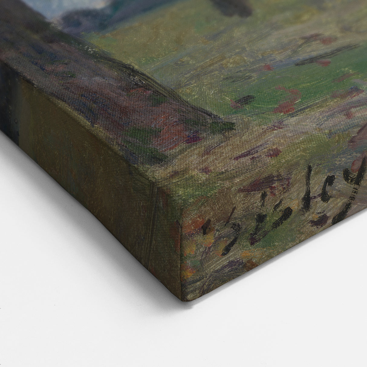 Alfred Sisley Art - Scenic Countryside Path with Trees Canvas Print