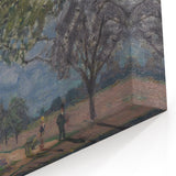 Alfred Sisley Art - Scenic Countryside Path with Trees Canvas Print