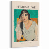 Henri Matisse Art Prints - Laurette with a White Blouse Modern Canvas Art