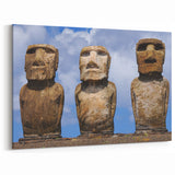 Chile Wall Art - Easter Island Moai Statues Chilean Scenery Art
