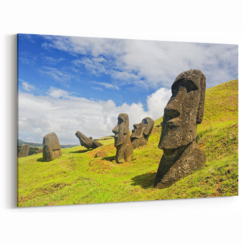Chile Wall Art - Moai Statues Easter Island South America Wall Decor