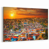 Santiago Cityscape Art - Chile Wall Art South America Wall Decor