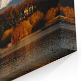 Framed Chile Photography - Snow-Capped Volcano South America Wall Decor