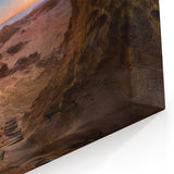 Scenic Israel Photography – Desert Cave View at Sunrise Wall Art