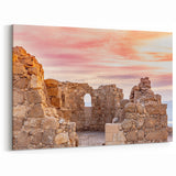 Biblical Art Prints – Ancient Ruins in Israel at Sunset Wall Art