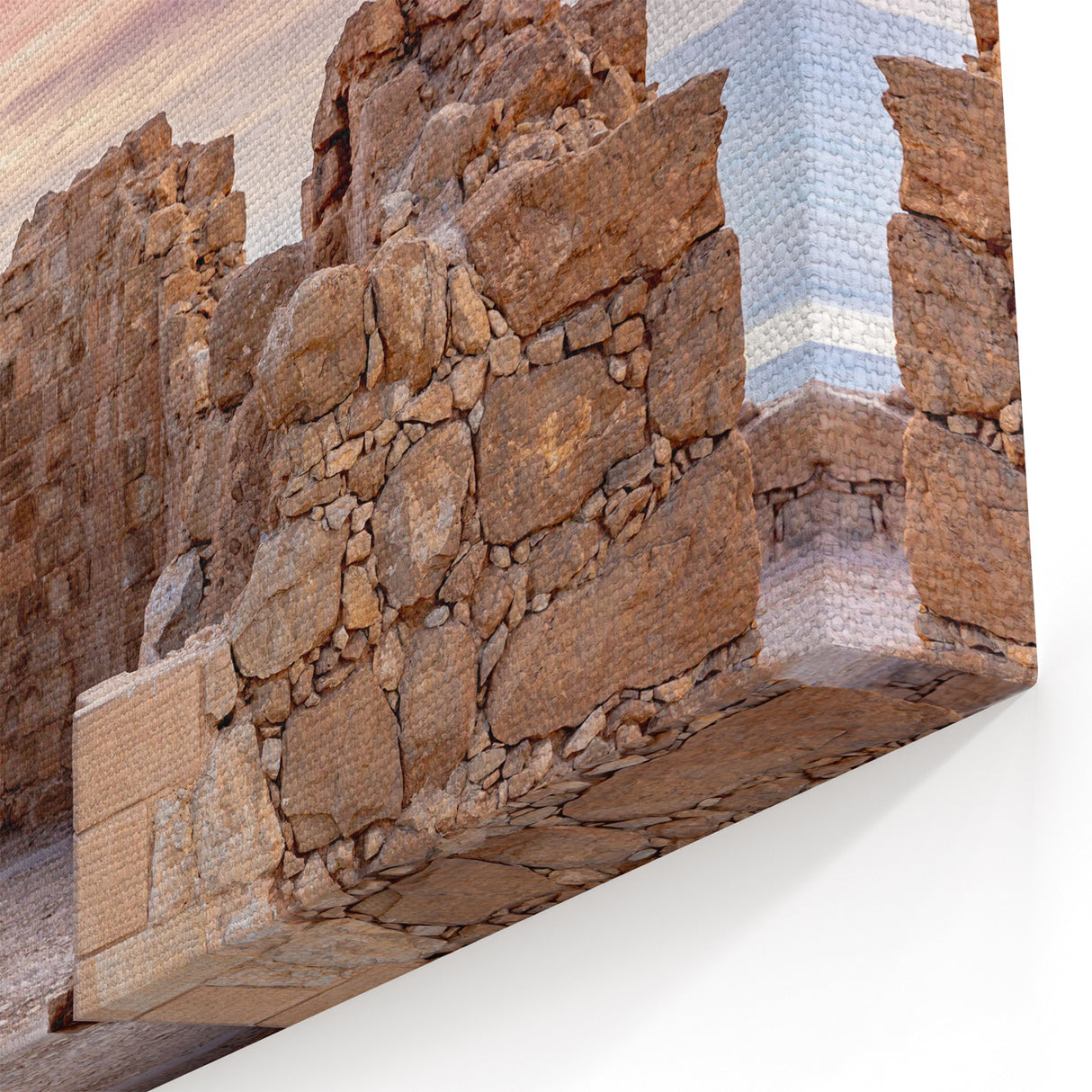 Biblical Art Prints – Ancient Ruins in Israel at Sunset Wall Art