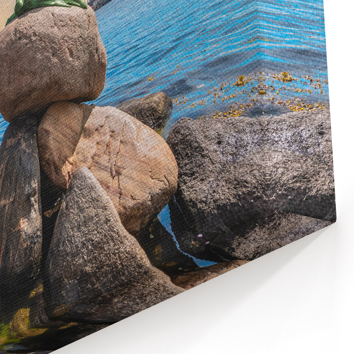 Denmark Wall Art - Copenhagen Little Mermaid Statue and Waterfront View