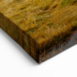 Chile Landscape Art – Alpacas Grazing in Andean Mountains Wall Decor