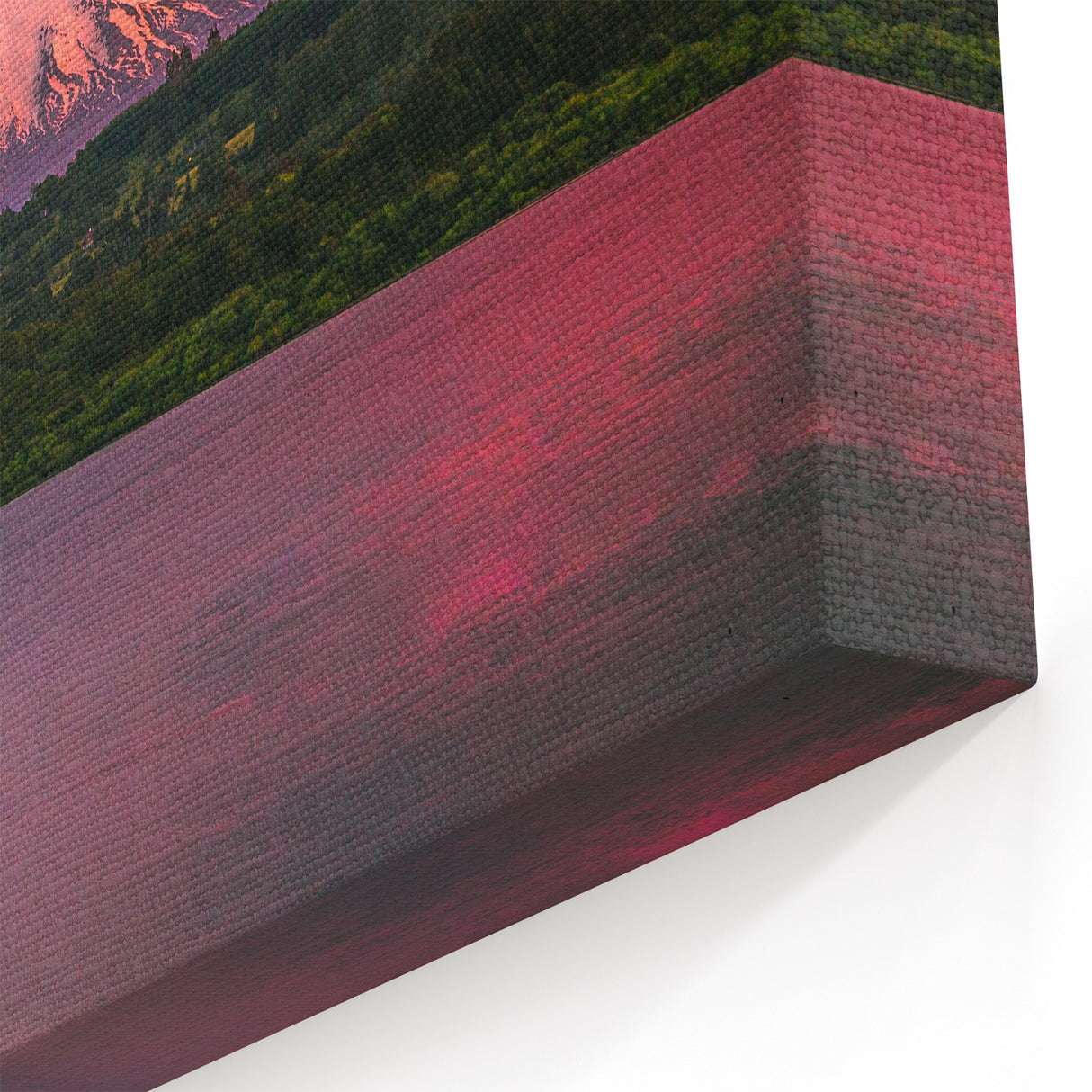 Chile Volcano Sunset Art – Majestic Snowcapped Volcano Wall Decor