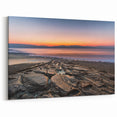Dead Sea Canvas Art - Vibrant Israel Landscape Prints with Scenic Sunset