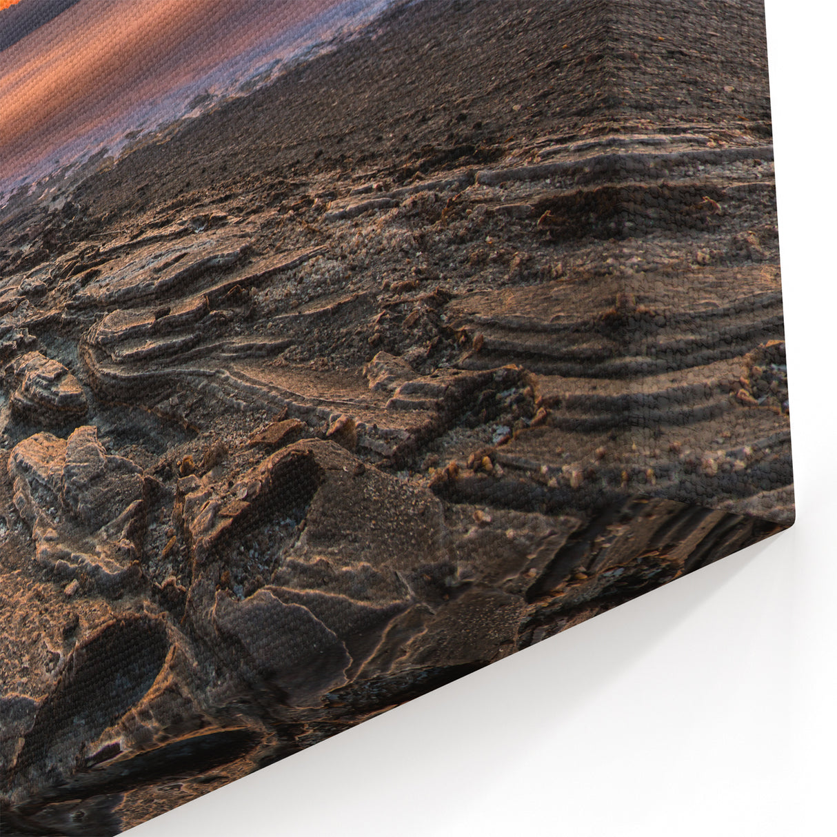 Dead Sea Canvas Art - Vibrant Israel Landscape Prints with Scenic Sunset