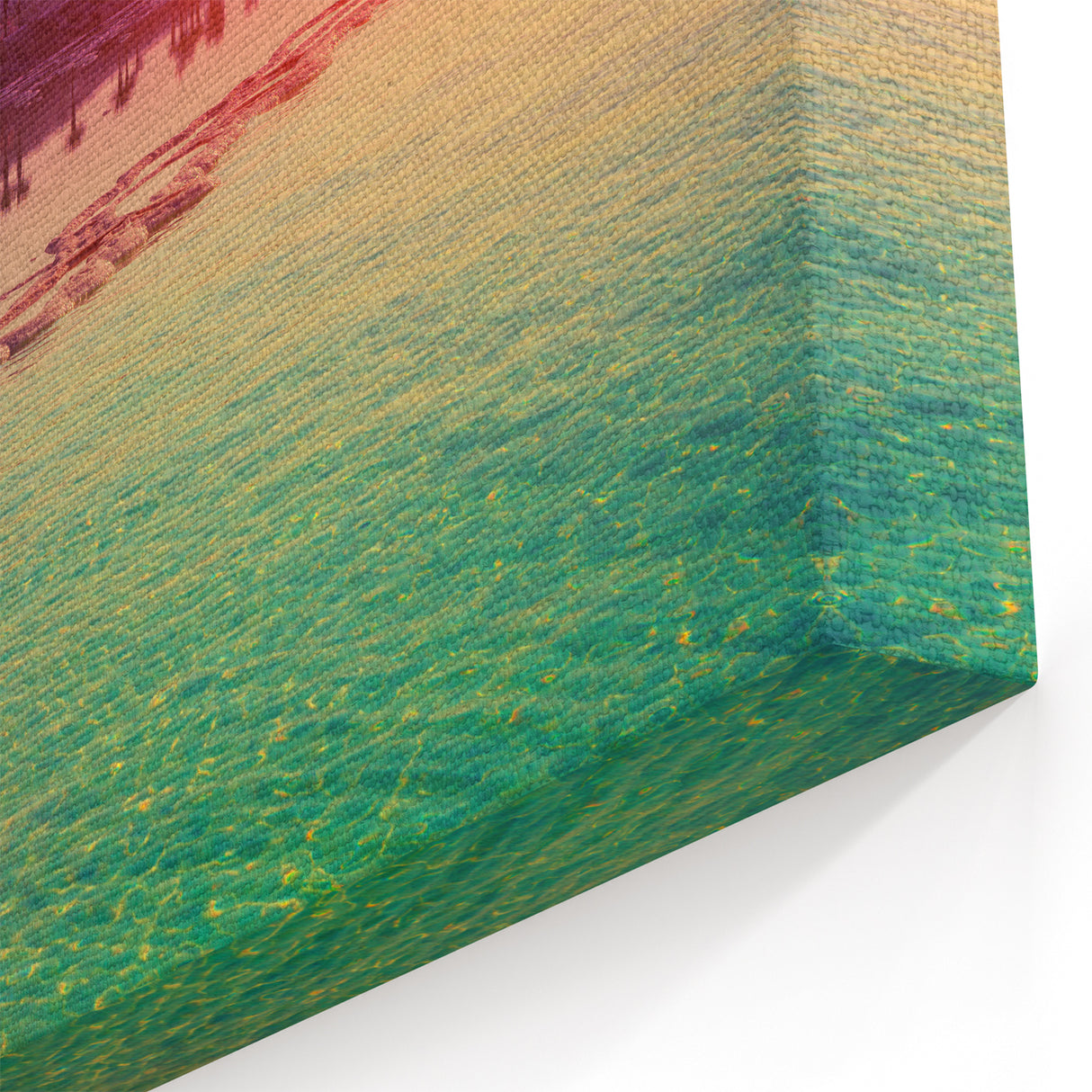 Framed Dead Sea Prints - Israel Seascape Art with Vibrant Sunset Colors