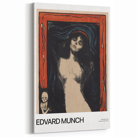 Edvard Munch Wall Art - Madonna, 1895 - Expressionist Masterpiece Print