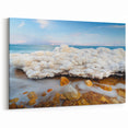 Dead Sea Canvas Art - Israel Seascape with Natural Salt Formations