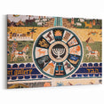 Jerusalem Mosaic Art - Historic Cityscape Canvas & Framed Wall Decor