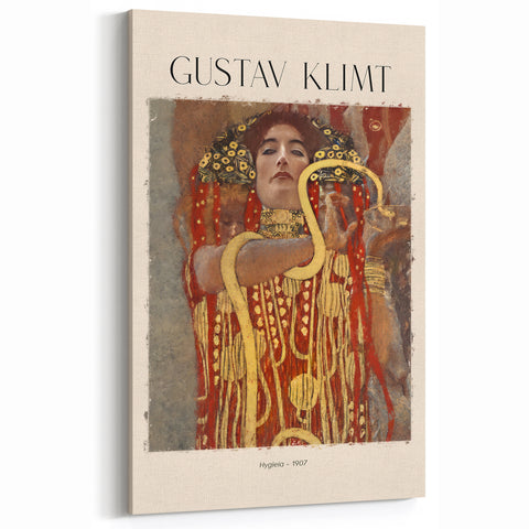 Gustav Klimt Wall Art | Hygieia 1907 Canvas Prints | Klimt Art Decor
