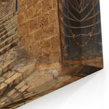 Old City Jerusalem Streets - Rustic Cityscape Canvas & Framed Wall Art