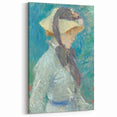 Berthe Morisot Art - Portrait of a Woman in 19th Century Impressionist Style