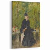 Berthe Morisot Art - 19th Century Impressionist Lady in a Garden Scene