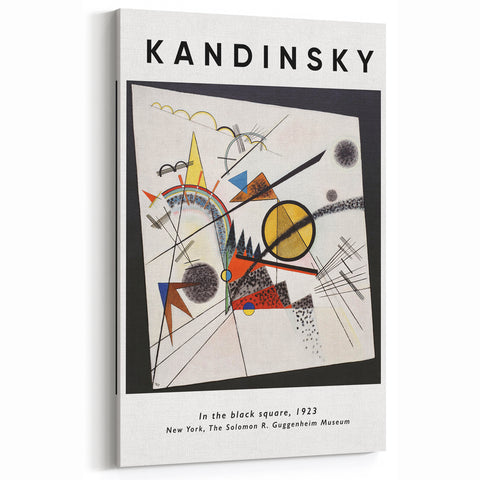 Kandinsky Abstract Art - In the Black Square - Modern Wall Art Prints