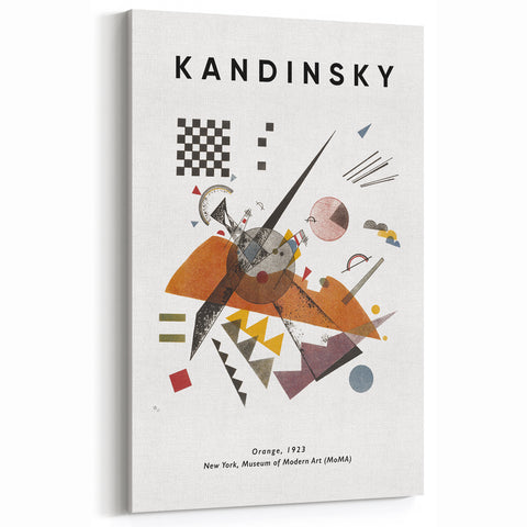 Kandinsky Abstract Art - Orange (1923) - Modern Geometric Wall Art