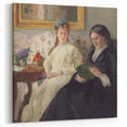 Berthe Morisot Art - 19th Century Impressionist Two Women Reading Scene