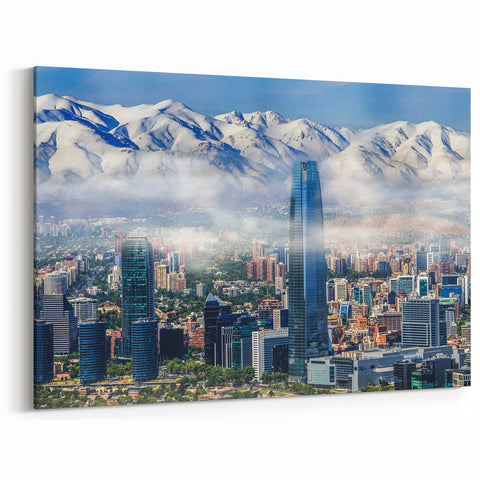 Santiago Wall Art – Chile Scenic Prints Featuring Iconic Andes Skyline