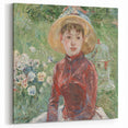 Berthe Morisot Art - Woman in Garden Portrait - 19th Century Impressionist