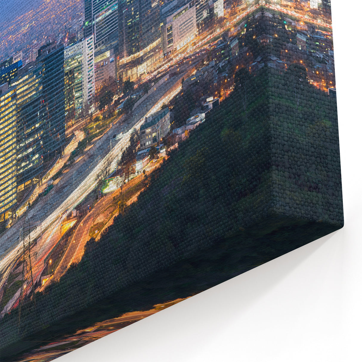 Vibrant Chile Scenic Prints & Night Cityscape Art - Santiago Wall Art