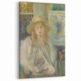 Berthe Morisot Art - Woman in Hat Portrait - 19th Century Impressionist Art