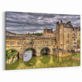 Georgian Bath Art - Pulteney Bridge and River Avon Wall Canvas