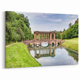 Georgian Bath Art - Palladian Bridge and River Reflection Wall Canvas