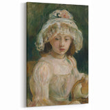 Berthe Morisot Art - Young Girl in Lace Hat - 19th Century Impressionist