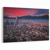 Santiago Photography Prints – Stunning Chile Cityscape at Sunset