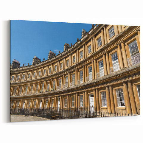 Georgian Bath Art - Classic Architecture of The Circus Wall Canvas