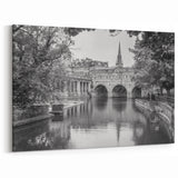 Bath UK Scenic Prints - Pulteney Bridge Black and White Photography