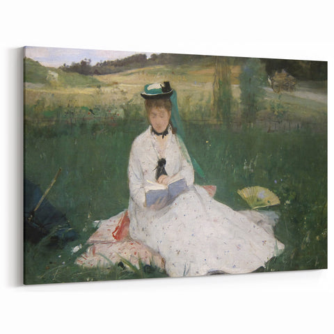 Berthe Morisot Art - Woman Reading Outdoors - 19th Century Impressionist