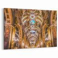 Santiago Cityscape Art – Ornate Cathedral Interior with Classic Design