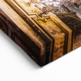 Santiago Cityscape Art – Ornate Cathedral Interior with Classic Design