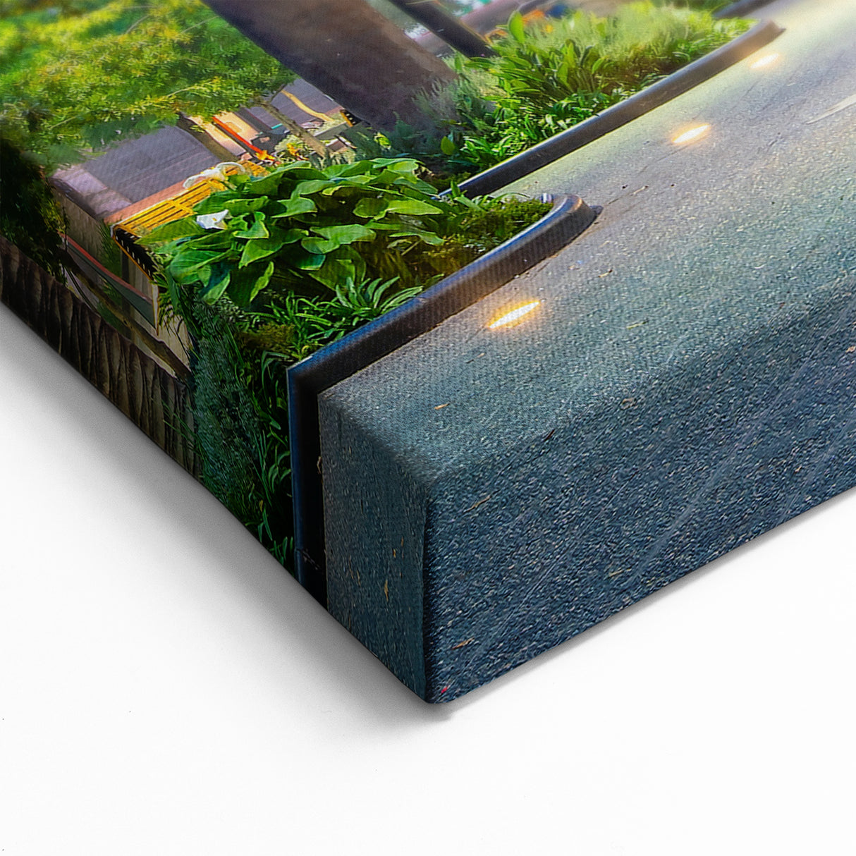 Chile Scenic Prints – Santiago Plaza with Statue and Historic Architecture