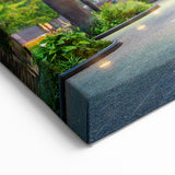 Chile Scenic Prints – Santiago Plaza with Statue and Historic Architecture