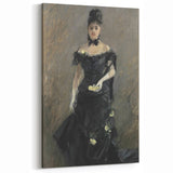 Berthe Morisot Art - Woman in Black Dress - 19th Century Impressionist