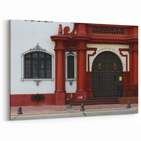 Santiago Canvas Art – Historic Architecture of Chile’s Justice Courts