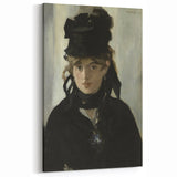 Berthe Morisot Art - Woman in Black Hat - 19th Century Impressionist Art