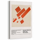 Malevich Art - Suprematist Eight Red Rectangles | Abstract Wall Art