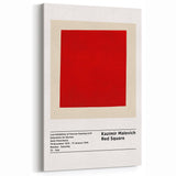 Malevich Art - Suprematist Red Square | Kazimir Malevich Wall Art