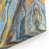 Natural Elements Wall Art: Nature Closeups Canvas Print - Layered Stone Texture