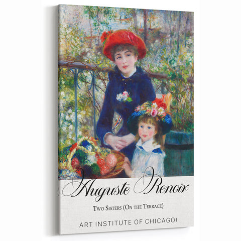 Auguste Renoir Art - Two Sisters (On the Terrace) | Impressionist Prints