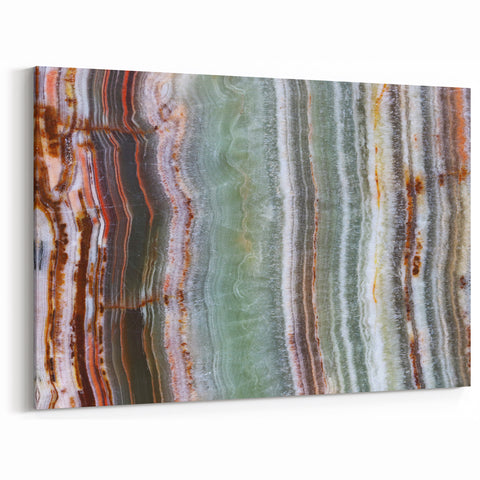 Natural Elements Wall Art: Nature Closeups Canvas Print - Mineral Layers