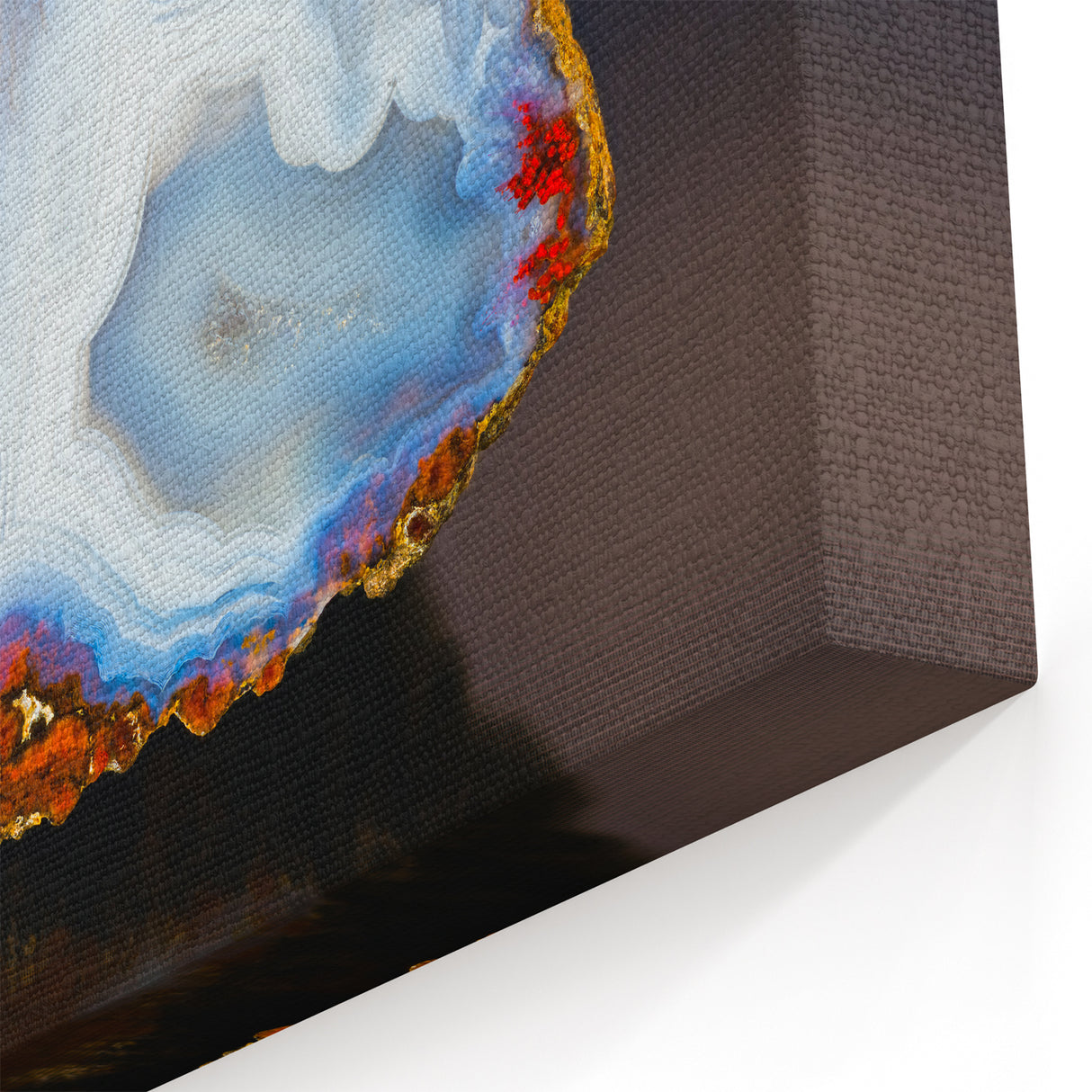 Natural Elements Wall Art: Nature Closeups Canvas Print - Polished Geode